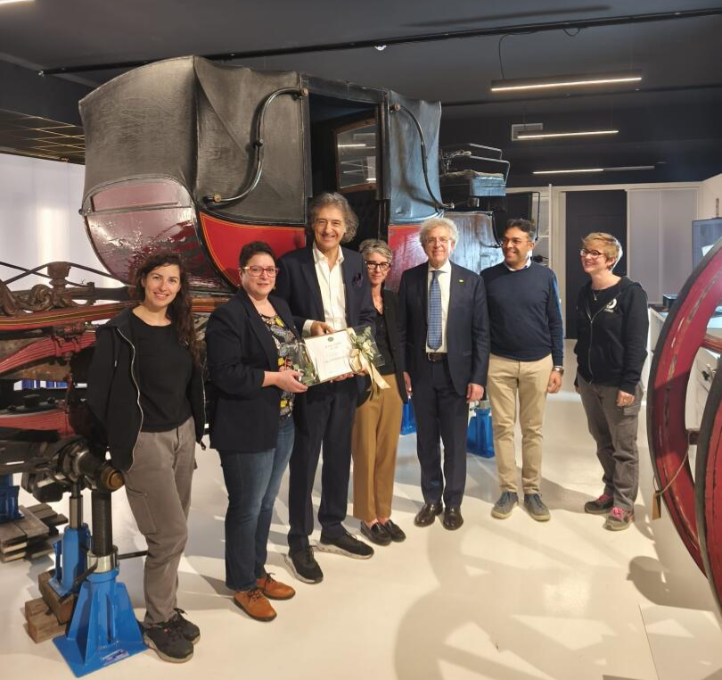FIVA Recognition Award Presented to MAUTO for the Bordino Steam Carriage Restoration Project