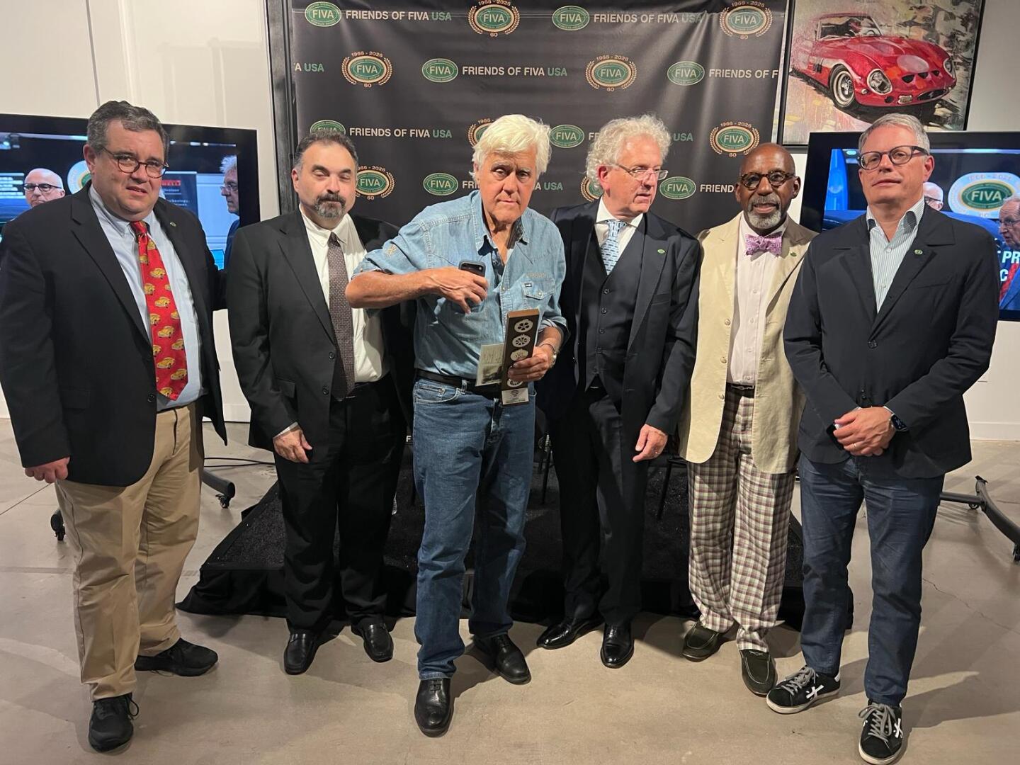 Jay Leno Inducted to the FIVA Heritage Hall of Fame